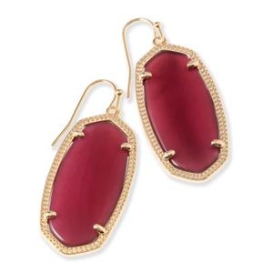 RETIRED STYLE +COLOR - Kendra Scott Gold Burgundy Illusion Elle Earrings